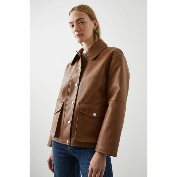 NWOT Rails Mathis Faux Leather Jacket - Picture 4 of 5